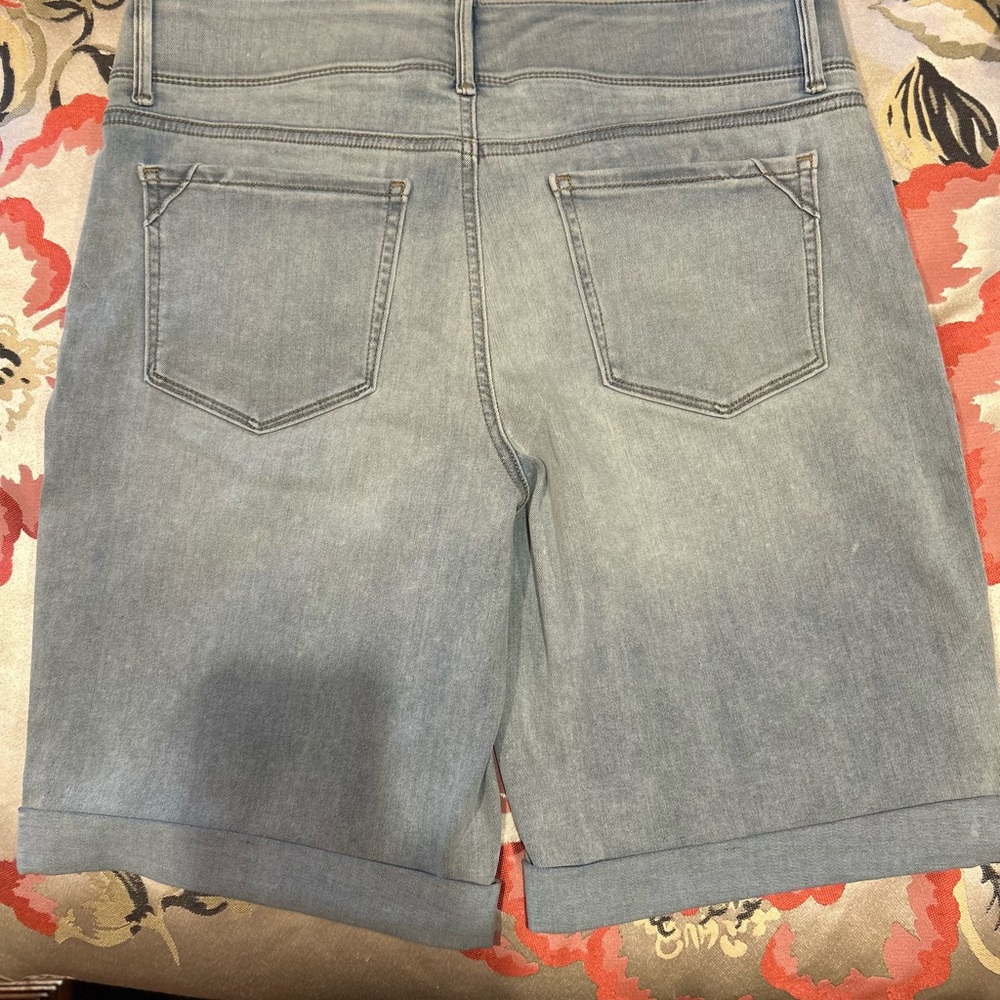 Apt. 9 Mid Rise Bermuda Shorts - Light Blue - Picture 2 of 6